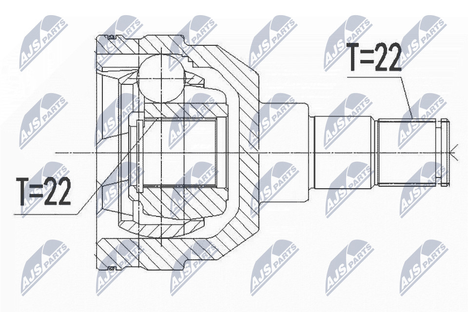 N.T.Y. NPW-DW-044.NTY Joint Kit, drive shaft for CHEVROLET