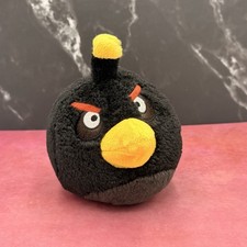 Angry Birds Commonwealth Toy Bomb 5" Plush Stuffed Animal 2010 No Sound