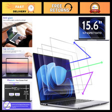 15.6" Anti Blue Light Screen Protector - Glare Filter for Laptops Monitors, UV