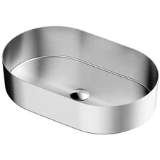 Karran USA CCV400 Cinox 21-5/8" Oval Stainless Steel Vessel - Stainless Steel