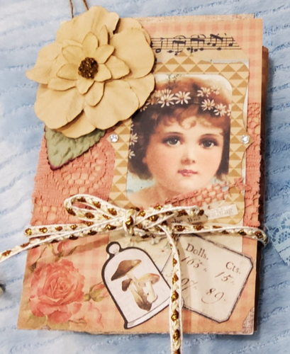 "She Was Wishing" Junk Journal Handmade Booklet Folio Vintage Pockets ...
