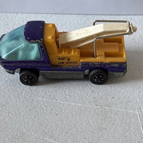 1970 Hot Wheels Redline The Heavyweights Tow Service Truck Purple original HK