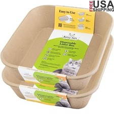 Disposable Eco-Friendly Cat Litter Box Liners Water-Resistant Jumbo Size 6 Pack