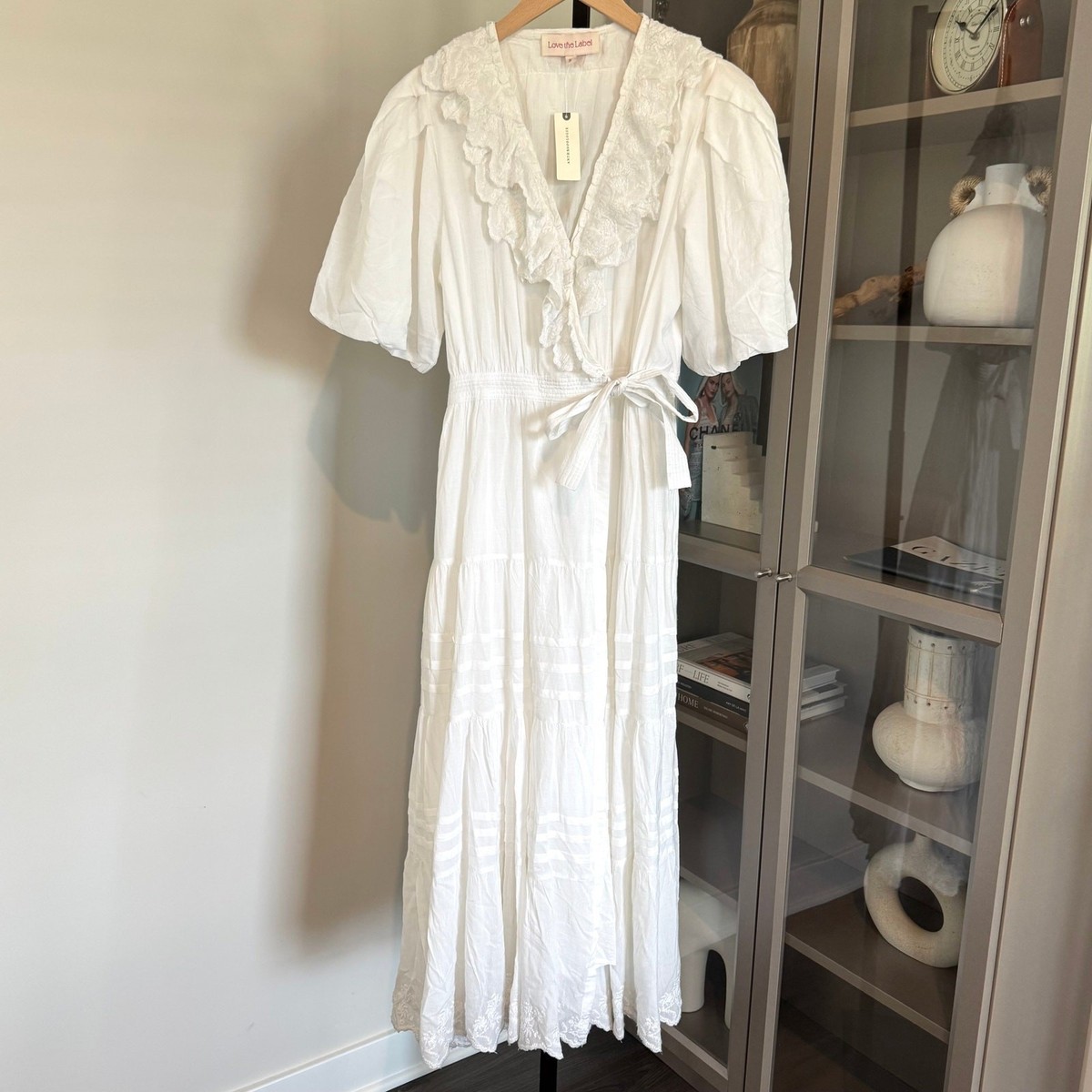 anthropologie short sleeve dress By Anthropologie Short-Sleeve Button-Front Midi Dress