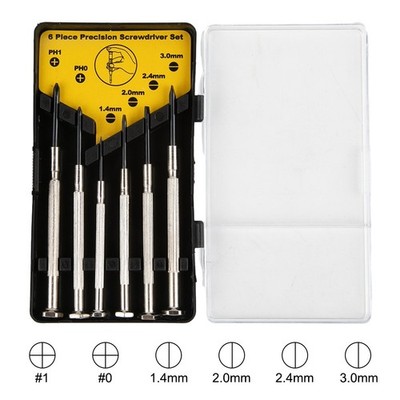 6pcs Precision Screwdriver Set For Watch Jewelry Glasses Electronic Small Screw