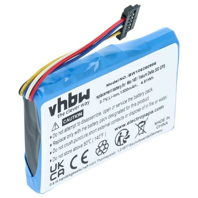 Akku für Airis N509 T605 Navigation 1300mAh