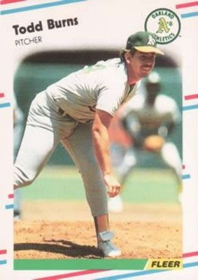 1988 Fleer Update Glossy #U-52 Todd Burns Oakland  ID:69067