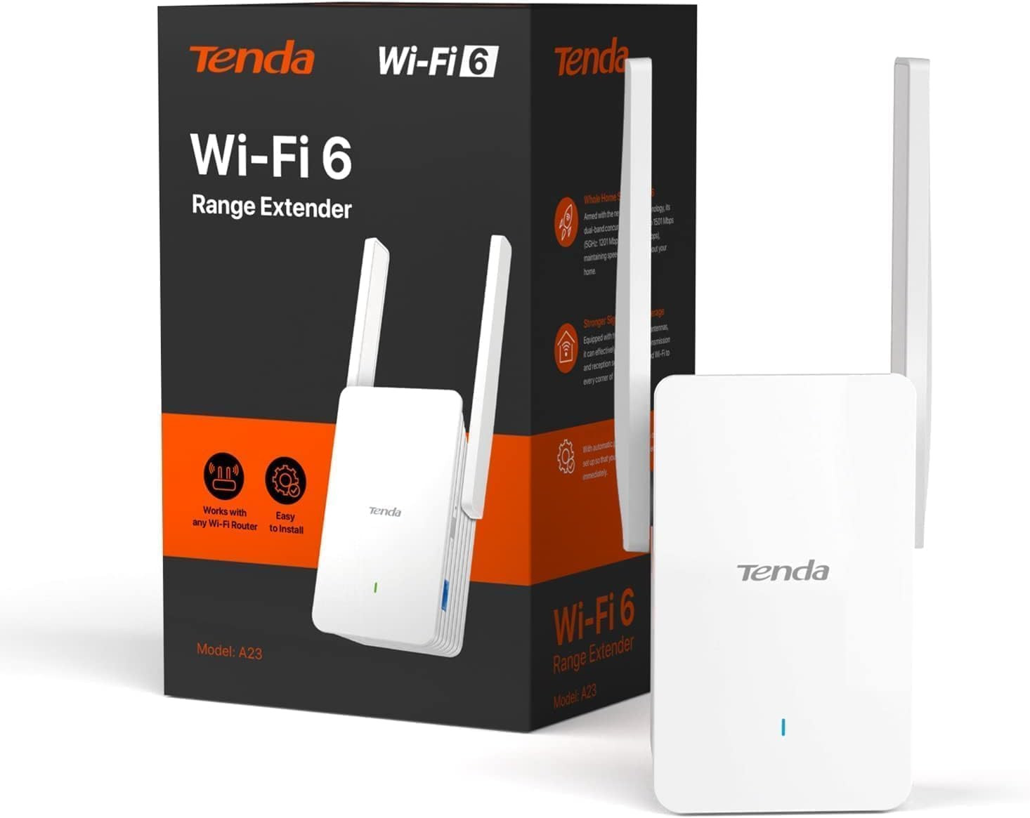 Ripetitore WiFi 6 A23 AX1500 | Amplificatore Segnale Potente Gigabit