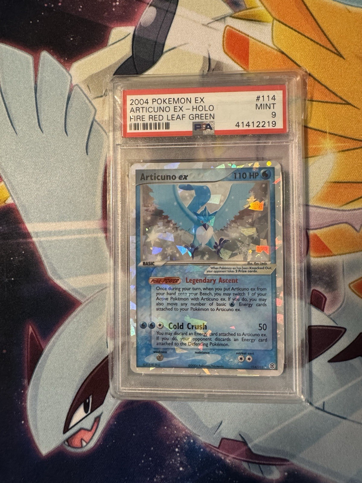2004 Pokemon Fire Red Leaf Green Articuno Ex Holo 114/112 - PSA 9 MINT