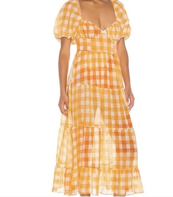 For Love and Lemons Mimosa Maxi Size S Orange