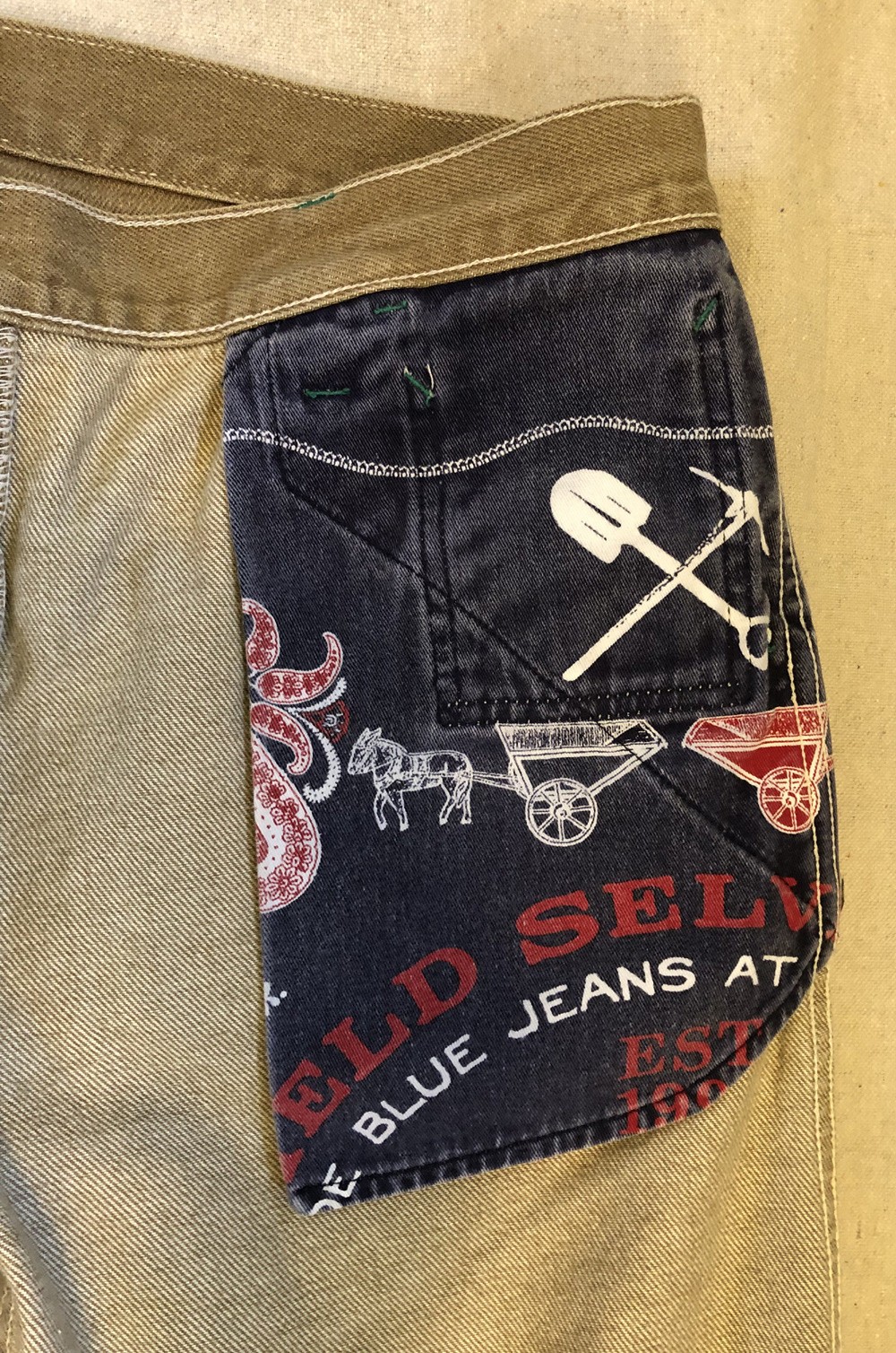 Left Field NYC Jeans Mount Vernon Mills Size 34