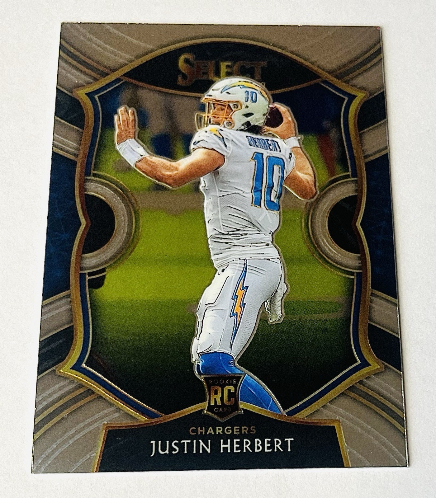 Justin Herbert 2020 Panini Select #44 Rookie RC Chargers