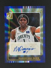 2025 Panini WNBA Marquesha Davis Signature Series Blue Holo Laser SSP Auto # /25