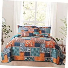 Cotton Quilt Queen Size Queen 90"  98" Magnificent Chic Floral Pattern