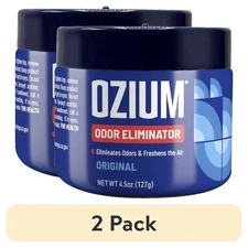 OZIUM Auto Air Freshener Gel Can, Original Scent,( 2 Pack) 4.5 oz