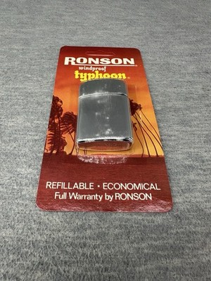 RONSON - Typhoon Windproof Lighter 1960s-70s Unused NOS British Empire FOR PARTS