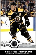2019-20 Upper Deck David Backes #262 Boston Bruins NHL Hockey 