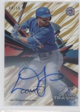 2015 High Tek Pattern 1 Grass/Waves Gold Rainbow 4/50 Devon Travis Auto 0f8