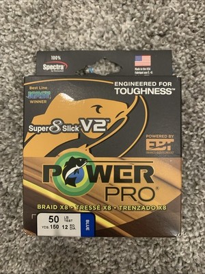 Power Pro Super 8 Slick V2 Blue 50lb 150 yds