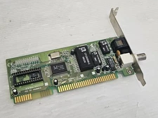 Realtek RTL8019AS, VINTAGE ETHERNET CARD K0236016, ISA, 10Mbps, RJ45, BNC, WORKS
