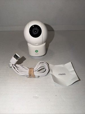AOSU Indoor Cam P1 Security Camera - 2K 360° Pan Tilt - White