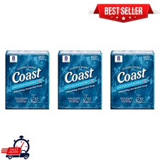 Coast Refreshing Deodorant Bar Soap, for All Skin Types, Classic Scent, 24 Bars