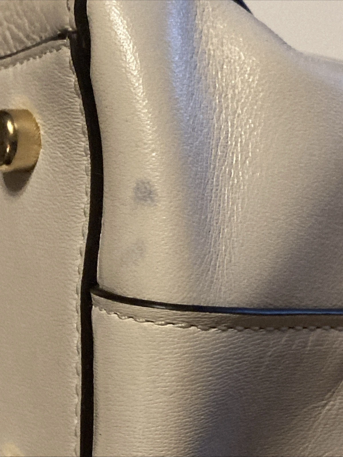 Coach Blake 25 borsa da trasporto gesso con accenti oro borsa a tracolla F35125 VEDI