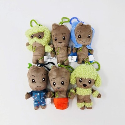 MARVEL I Am Groot Plush Danglers - Complete Set of 6 - NEW!!