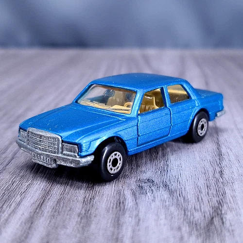 Vtg Matchbox Lesney No 53 Mercedes 450 SEL Blue Diecast Car