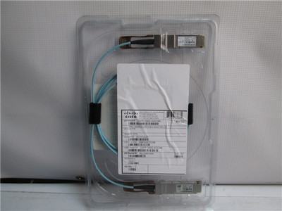 Cisco QSFP-100G-AOC2M QSFP28 Integrated Fiber Cable New Open Box