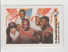 1991 SKYBOX #337 MICHAEL JORDAN-SCOTTIE PIPPEN BULLS STARTING FIVE