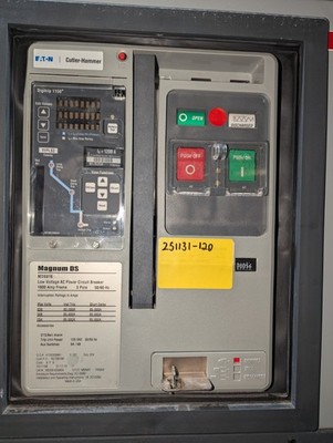 EATON CUTLER-HAMMER MAGNUM DS MDS8163WEA 1600AMP LOW VOLTAGE AC CIRCUIT BREAKER