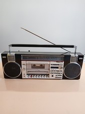    SANYO M7880K 4  Band Stereo Boombox Cassette Recorder   Vintage Ghettoblaster