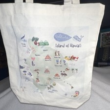 Foldable Canvas Reusable Shopping Bag Floral Nature Print Beige