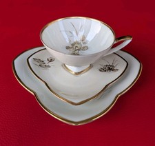 1956-1960 Alka Sammeltasse Sammelgedeck Gold Seerose Gelb Blau Grün Gedeck Tasse