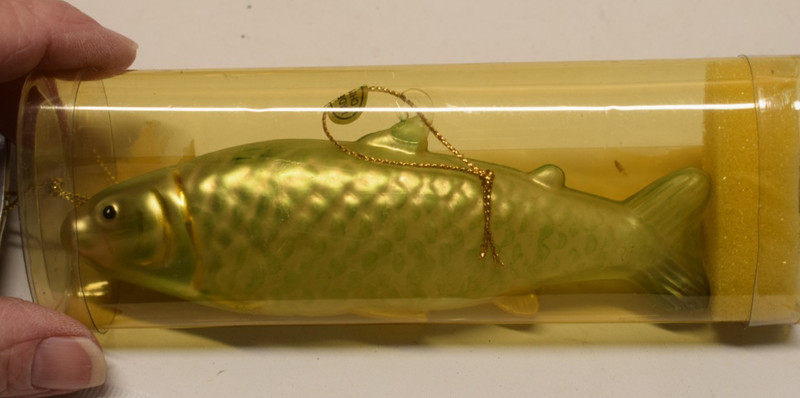 Peschka Glass Fish Christmas Tree Ornament