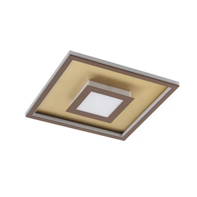 Lindby Deckenleuchte Deckenlampe LED Leuchte Lampe eckig weiß 40 cm Kunststoff