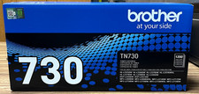 Brother TN-730 Black Toner Cartridge – New, Factory Sealed – OEM