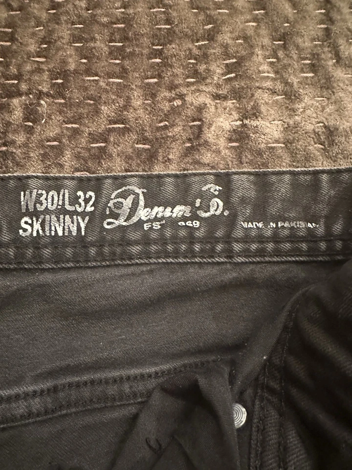 Pantalones de mezclilla gris oscuro & Co ajustados para hombre W30/L32 Foto 3 de 4