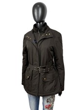 Giubbotto Fay Donna Marrone Taglia L con cintura Cappotto Trench