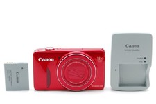 Tested Near MINT Canon PowerShot SX600 HS 16MP Digital Camera 18x Zoom Red Japan