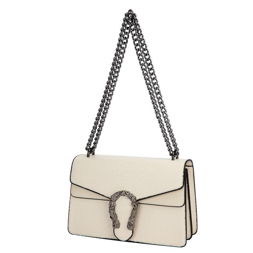 Leather Shoulder Bag Chain Purse for Women - Fashion Crossbody Bags Vintage S...