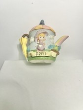 Precious Moments 1999 Monthly Mini Tea Pot "April Showers" Enesco Avon Exclusive