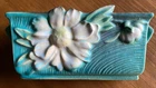 Roseville Pottery Peony #386-6” window vase