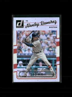 2017 Donruss #65 Hanley Ramirez Career Stat Line #/240