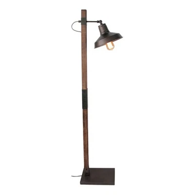 Various Lampadaire Max Noir/Bois 140 cm 40 W E27 Pivotant Avec Interrupteur - Photo 1/4