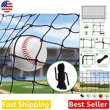 Durable 10x40ft Nylon Sports Netting - Impact Resistant Baseball Barrier