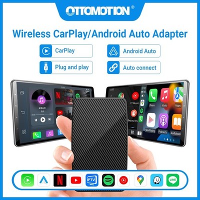 3IN1 Ottomotion Play2Video AIBOX Carplay AndroidAuto Adapter mit/YouTube Netflix
