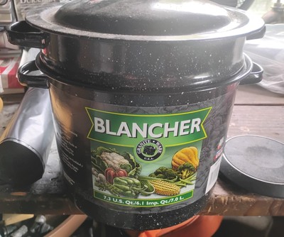 Granite Ware 6140 Blancher 7.3-quart 3-piece Set with Drainer Insert Stock Pot