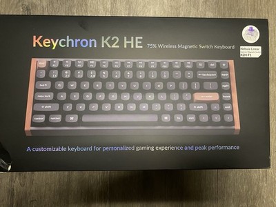 Keychron K2 HE Wireless Mechanical Gaming Keyboard 75% RGB Bluetooth USB Custom
